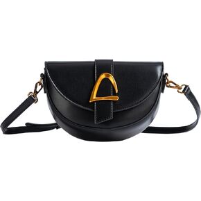 Coucoland Crossbody Bags for Women - Shoulder Bag Faux Leather Bag Saddle Clutch Purse Flap Handbags for Daily