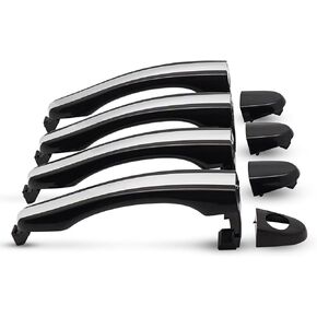 826513L000 4PCS Exterior Outside Door Handles Front & Rear Left&Right Driver&Passenger Side for 2006-2011 Hyundai Azera