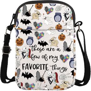 ENSIANTH The Nightmare Before Inspired Crossbody Purses Bag Spooky Gift Zero Ghost Dog Gift Nightmare Skull Lover Gift