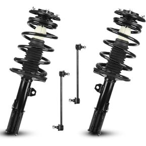 Front Struts Shock Absorber + Sway Bar Links Kit for Toyota Corolla 2003-2008, Replace 172115, 172114, K90433, K80230-4PCS