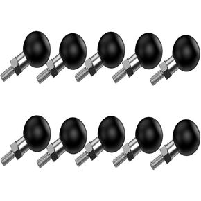 1'' Ball Adapter with M6 x 1.0mm Threaded Post Ball Mount Compatible with RAM Mounts B Size 1 Inch Portable Screw Ball Head for Bike,Motorcycle,ATV,Rearview Mirror, Black