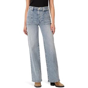 KUT from the Kloth Women's Sienna High-Rise Wide Front Patch Pockets-Basic Back in Must