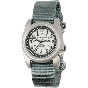 Bertucci A-2sel Super Illuminated - Ghost Gray El Dial- 354 Vintage Drab Nylon Band
