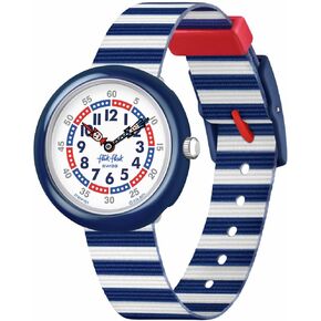 Flik Flak Unisex Kids Casual Blue Bio-sourced Quartz Watch Little Boat