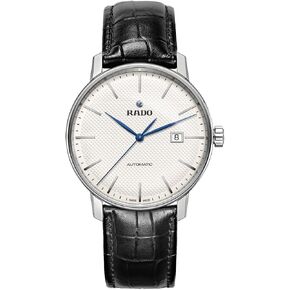 Rado Men's Coupole Classic Leather Swiss Automatic Watch, White (R22876015)