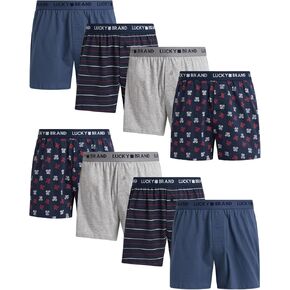 Lucky Brand Men's Underwear - Classic Knit Boxers (8 Pack)