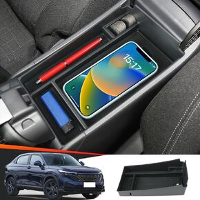 Car Center Console Organizer Tray for Honda HR-V HRV 2023 2024 2025 LX Sport EX-L Auto Interior Accessories Front Seat Middle Armrest Box Storage Bag Glove Hidden Accessory