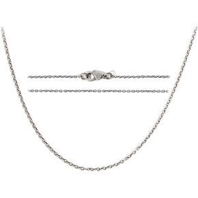 TGNEL 2.3mm 3.5mm Pure Titanium O Link Chain Rolo Cable Necklace for Women Men Sensitive Skin, Hypoallergenic Thin Round Chains for Pendant 22'' 24''