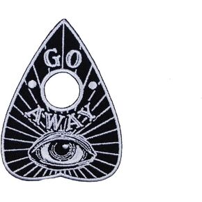 Kreepsville 666 Go Away Planchette Ouija Spirit Board Spooky Gothic Patch