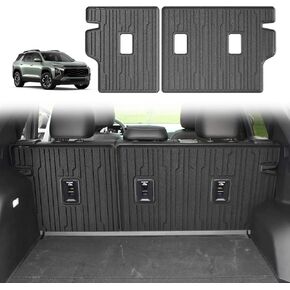TripleAliners Trunk Mat All Weather Compatible with 2025 Chevrolet Equinox Accessories Custom Fit Protection Trunk Floor Liner Cargo Mat TPE Anti-Slip(No for EV)