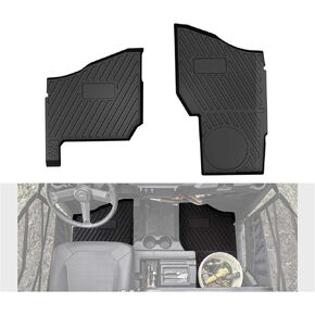 A & UTV PRO Front Floor Mats for 2018-2024 Polaris Ranger 1000 XP Crew Accessories 2025 2 Door Foot Mats Floor Liners Replace # 2882780