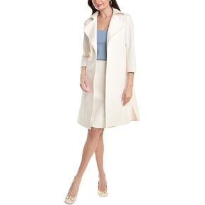معطف Anne Klein النسائي ذو الياقة الواسعة القابل للتمدد، Marshmallow in Kuwait