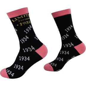 90th Birthday Gifts for Women, Funny 90th Birthday Decorations Socks for Grandma, 1934 90 Year Old Novelty Socks for Elderly Mom Her Bestie, Christmas Mothers Day Unique Gifts for Gigi Mimi Mama Wife