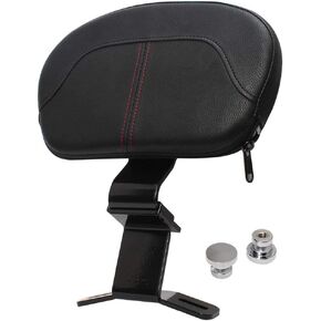 Detachable Red Stitching Front Driver Rider Backrest Pad Custom Kit Fits for Harley Touring CVO Street Glide Road Glide Road King Special Classic Electra Glide 2009-2023 2022 2021 2020 2019