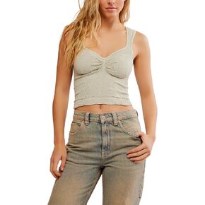 Free People Women's Love Letter Sweetheart Ca, Pale Aqua