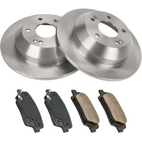 KAC - 302mm Rear Brake Kit for Rear for:2016-2019 Sorento, 2017-2018 Santa Fe Sport, Santa Fe, 2019 Santa Fe XL Disc Brake Rotors Ceramic Brakes Pads,6pcs,31553 D1916
