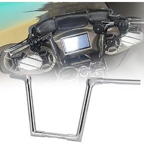 Black 14" Rise fused Handlebar Muscle Elbow ape hangers for Harley 1996-2013 Road Glide & 1995-2022Road King & Softail models & Dyna Models