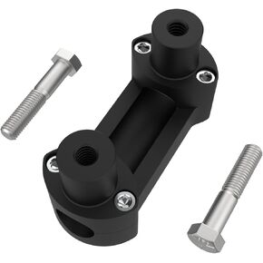 1-Inch Handlebar Risers with 1-Inch or 2-Inch Height, Matte Black Finish, Includes Top Clamp, For Softail, Sportster, and Dyna Models (1-inch handlebar risers)