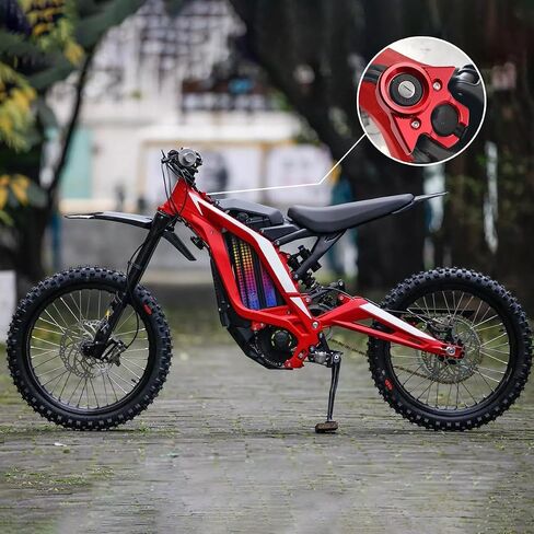 غطاء مفتاح الإشعال، مجموعة المفاتيح غطاء أسطوانة قفل الإشعال لـ Sur Ron Light Bee X/S & Segway X160/X260، غطاء حلقة مفاتيح الدراجة الترابية غطاء ديكور لوحة ديكور (أزرق) in Kuwait