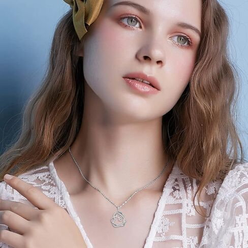 TOUPOP Valentines Day Gifts for Her 925 Sterling Silver Forever Love Heart Necklace Heart Year Old Jewelry Anniversary Birthday Gifts Women Girlfriend Wife Mom Grandma in Kuwait