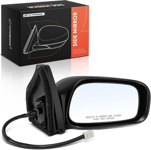 مرآة باب كهربائية جانبية للسائق من A-Premium - متوافقة مع Toyota Matrix & Pontiac Vibe، 2003-2008 - مرآة رؤية خلفية خارجية غير قابلة للتدفئة وغير قابلة للطي باللون الأسود - استبدال # 8794002411C0 in Saudi Arabia