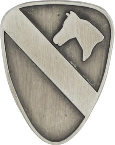United States Army 1st Cavalry Division 1" Lapel Pin in Saudi Arabia