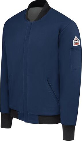 سترة Bulwark FR للرجال مقاومة للهب بوزن 9 أونصة من قطن Excel Fr، باللون الأزرق الداكن in Kuwait