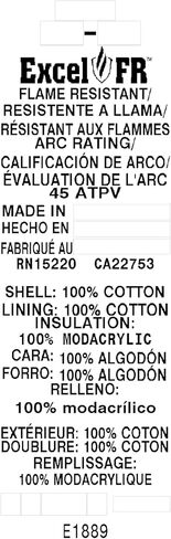 سترة Bulwark FR للرجال مقاومة للهب بوزن 9 أونصة من قطن Excel Fr، باللون الأزرق الداكن in Kuwait