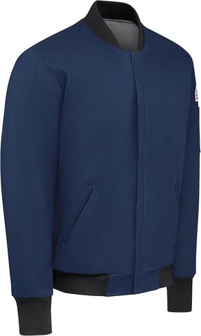 سترة Bulwark FR للرجال مقاومة للهب بوزن 9 أونصة من قطن Excel Fr، باللون الأزرق الداكن in Kuwait