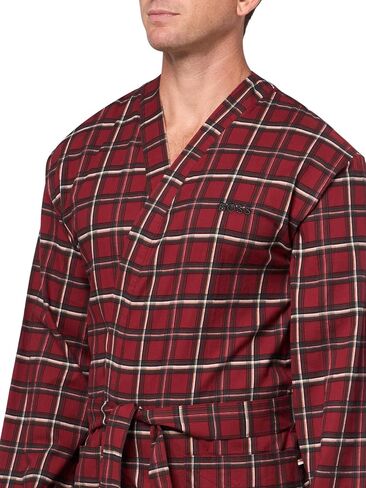 BOSS Mens Check Flannel Robe in Saudi Arabia