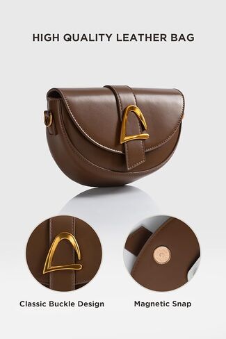 Coucoland Crossbody Bags for Women - Shoulder Bag Faux Leather Bag Saddle Clutch Purse Flap Handbags for Daily in Saudi Arabia