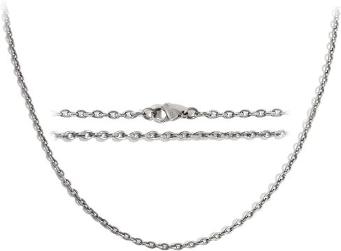 TGNEL 2.3mm 3.5mm Pure Titanium O Link Chain Rolo Cable Necklace for Women Men Sensitive Skin, Hypoallergenic Thin Round Chains for Pendant 22'' 24'' in Saudi Arabia