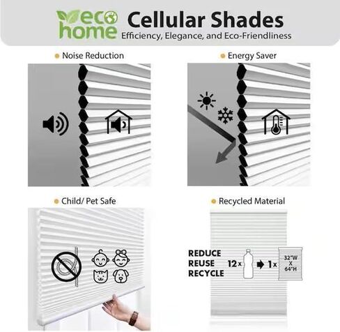 DEZ FURNISHINGS غطاء خلوي لاسلكي بمرشح للضوء مقاس 1 بوصة، عرض 52 بوصة × ارتفاع 72 بوصة، كريمي in Kuwait