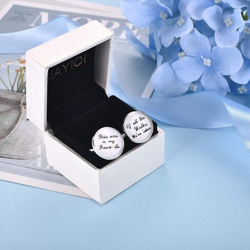 أزرار أكمام JIAYIQI للأب بكلمات حلوة للرجال in Kuwait