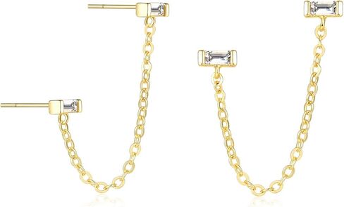 أقراط WEARON للنساء مطلية بالذهب عيار 14 قيراط مجوهرات أذن صغيرة بسيطة لا تسبب الحساسية in Kuwait