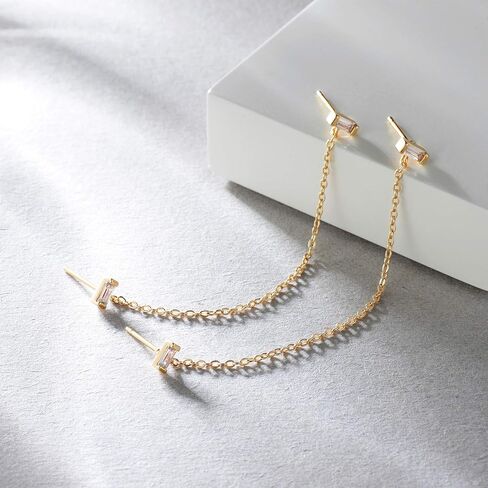 أقراط WEARON للنساء مطلية بالذهب عيار 14 قيراط مجوهرات أذن صغيرة بسيطة لا تسبب الحساسية in Kuwait