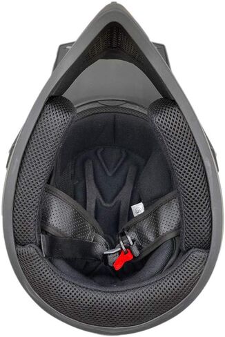 خوذة MMG 30 للبالغين للدراجات النارية على الطرق الوعرة DOT - MX ATV Dirt Bike Motocross UTV - رمادي مطفي مسطح، مقاس X-Large مع نظارات ركوب الخيل in Kuwait