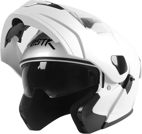 SPARK Motorcycle Dual Visor Flip up Modular Full Face Helmet Adult Men Women DOT Approved in Saudi Arabia