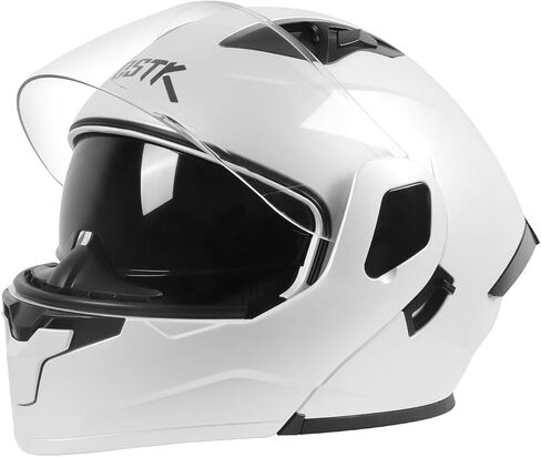 SPARK Motorcycle Dual Visor Flip up Modular Full Face Helmet Adult Men Women DOT Approved in Saudi Arabia
