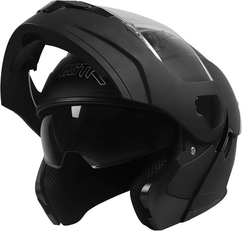 SPARK Motorcycle Dual Visor Flip up Modular Full Face Helmet Adult Men Women DOT Approved in Saudi Arabia