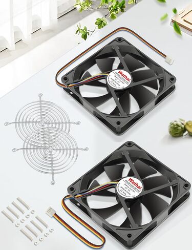 Wathai 140mm x 25mm Case Fan 12V Dual Ball 2Pin عالية السرعة DC فرش السيارات DIY بها بنفسك التبريد أو الاستبدال in Kuwait