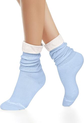 Benefeet Sox Womens Girls Cotton Slouch Socks Solid Color Long Crew Socks Novelty Knee High Casual Socks Athletic Calf Socks in Kuwait