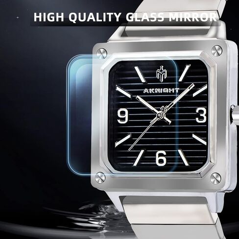BY BENYAR AKNIGHT Men Wrist Watch for Men,50M Waterproof Stainless Steel Quartz Watches, Analog Chronograph Fashion Business Classic Watch, Easy Read Men Watch Auto Date Luminous Watch in Saudi Arabia