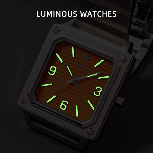 BY BENYAR AKNIGHT Men Wrist Watch for Men,50M Waterproof Stainless Steel Quartz Watches, Analog Chronograph Fashion Business Classic Watch, Easy Read Men Watch Auto Date Luminous Watch in Saudi Arabia