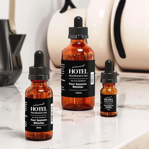 Hotel Diffuser Oil Inspired by The Four Seasons Whistler - No. 1019 - AirScent Essential Oil Blend - 120 mL, 4 fl oz Fragrance Oil Glass Dropper Bottle for Aromatherapy Diffusers and Humidifiers in Saudi Arabia