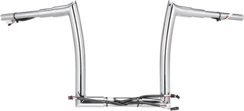 MoKitDora Road Glide Pre-wired Handlebar 16" Rise 1-1/2" Fat 1.25" Clamp Ape Hanger Meathook Bar for Harley FLTR/FLTRX/FLTRXS/FLTRU/FLTRK 2016-up, Gloss Black in Saudi Arabia