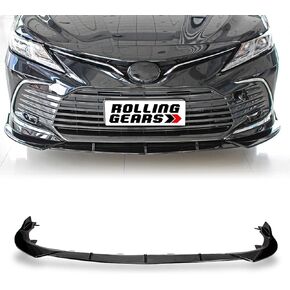 Front Lip Spoiler Compatible with 2021-2024 Toyota Camry Sedan LE XLE Front Bumper Lip, Carbon Fiber Hydro-Dipping Luxury Type