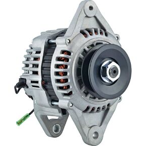 New Alternator for 2cyl Diesel YANMAR 2YM15 04-On 04-On LRA03783, 128271-77200, 10Clock 60Amp Internal Fan Type Solid Pulley Type Internal Regulator CW Rotation 12V