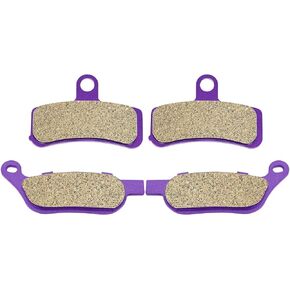OCPTY Carbon Fiber Brake Pads Fit for 2008 09 10 2011 Heritage Softail Classic FLSTC 2008 2009 Night Train FXSTB Front and Rear