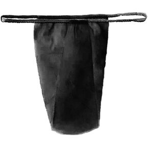 100Pcs Disposable G-Strings, T-Back Women Spa T Thong Underwear, Disposable Thong Panties for Sun Bed Spray Tan Waxing Treatment(Black)